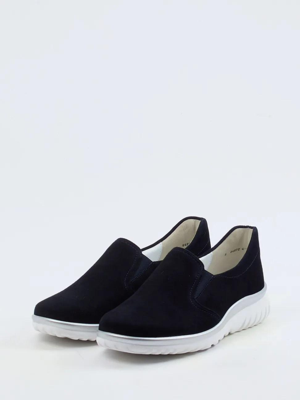 Semler – Komfort-Slipper aus Veloursleder Blau