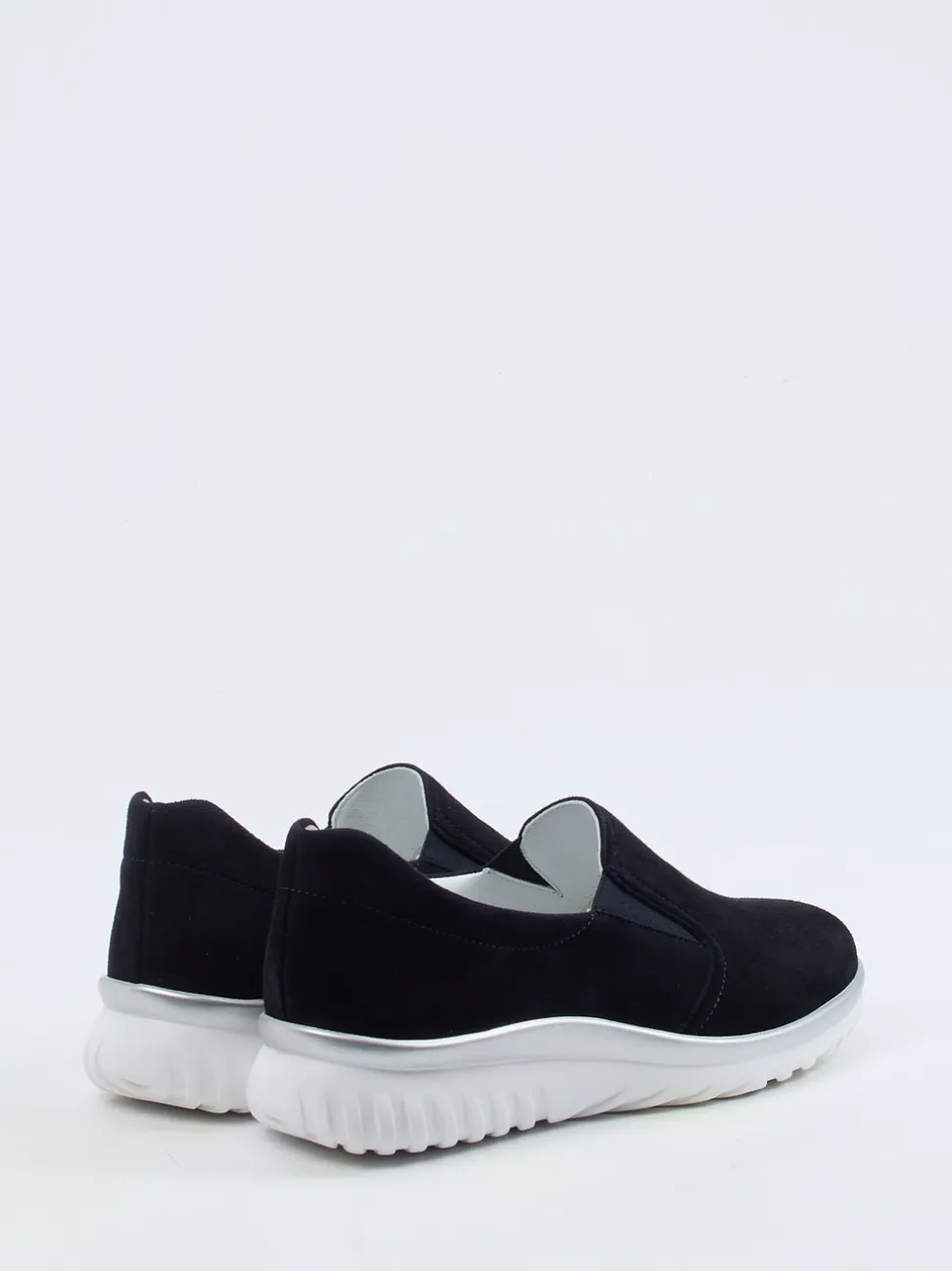 Semler – Komfort-Slipper aus Veloursleder Blau