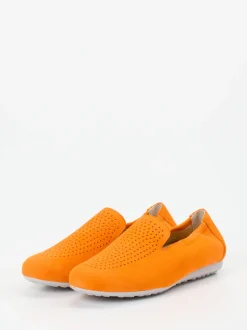 Semler – Komfort-Slipper aus Veloursleder orange