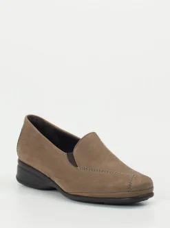 Semler – Komfort-Slipper aus Nubukleder in Taupe