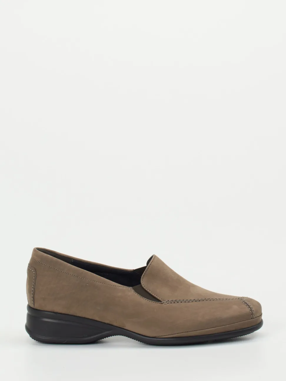 Semler – Komfort-Slipper aus Nubukleder in Taupe