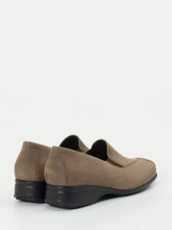 Semler – Komfort-Slipper aus Nubukleder in Taupe