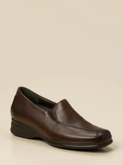 Semler – Komfort-Slipper aus Kalbleder Dunkelbraun