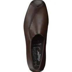 Semler – Komfort-Slipper aus Kalbleder Dunkelbraun