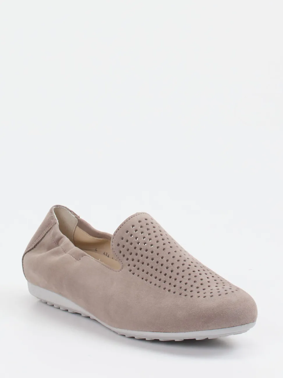 Semler – Komfort-Slipper aus Veloursleder taupe