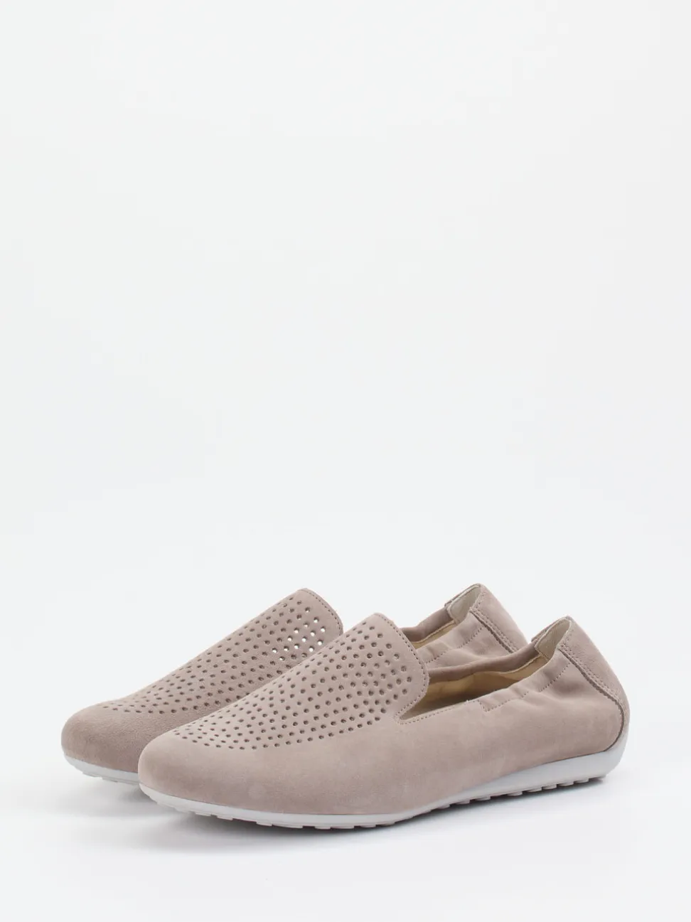 Semler – Komfort-Slipper aus Veloursleder taupe