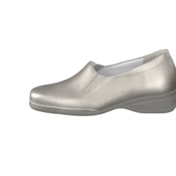 Semler – Komfort-Slipper aus Metallicleder silber