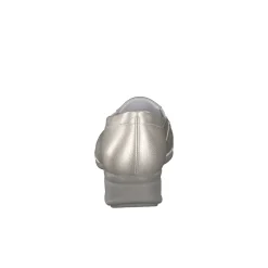 Semler – Komfort-Slipper aus Metallicleder silber