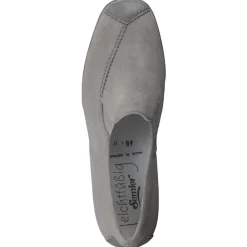 Semler – Komfort-Slipper aus Veloursleder Grau