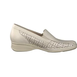 Semler – Komfort-Slipper aus Kalbleder Flechtoptik Beige