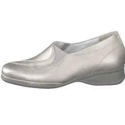 Semler – Komfort-Slipper aus Kalbleder silber