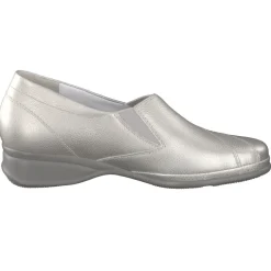 Semler – Komfort-Slipper aus Kalbleder silber