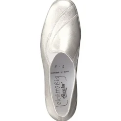Semler – Komfort-Slipper aus Kalbleder silber
