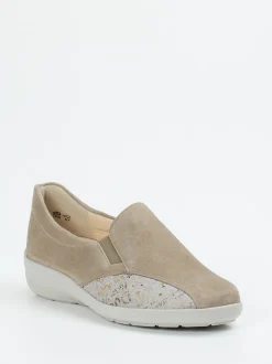 Semler – Komfort-Slipper aus Veloursleder beige