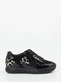 Semler – Komfort-Sneaker aus Veloursleder schwarz