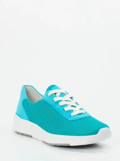 Semler – Komfort-Sneaker aus Textil türkisblau