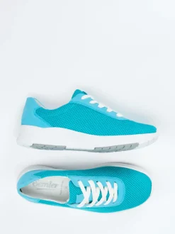 Semler – Komfort-Sneaker aus Textil türkisblau