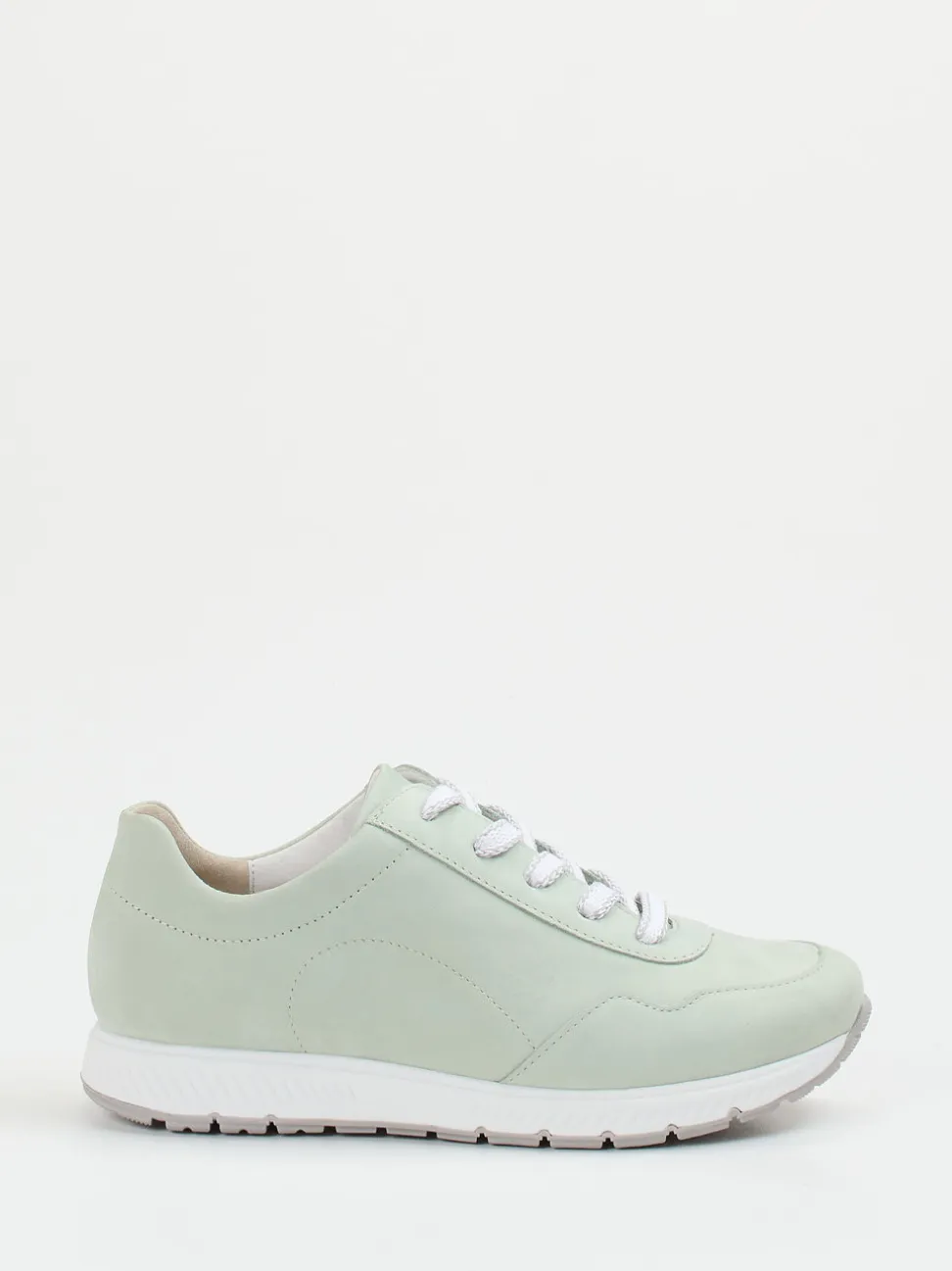 Semler – Komfort-Sneaker aus Nubukleder mintgrün