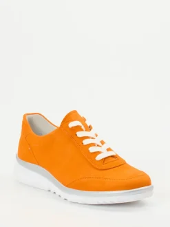 Semler – Komfort-Sneaker aus Veloursleder orange
