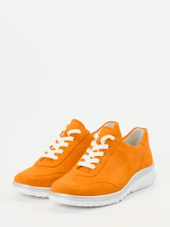 Semler – Komfort-Sneaker aus Veloursleder orange