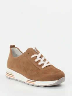 Semler – Komfort-Sneaker aus Veloursleder cognacbraun