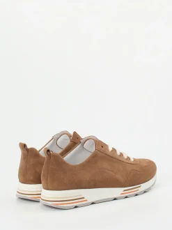 Semler – Komfort-Sneaker aus Veloursleder cognacbraun