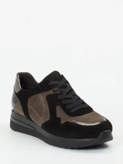 Semler – Komfort-Sneaker aus Veloursleder Taupe