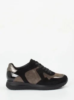 Semler – Komfort-Sneaker aus Veloursleder Taupe