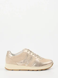 Semler – Komfort-Sneaker aus Veloursleder beige