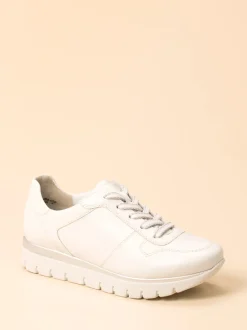 Semler – Komfort-Sneaker aus Kalbleder Offwhite