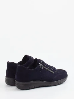 Semler – Komfort-Sneaker aus Veloursleder Dunkelblau