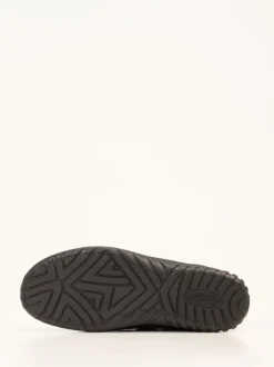 Semler – Komfort-Sneaker aus Velours- und Lackleder Schwarz