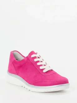 Semler – Komfort-Sneaker aus Veloursleder pink