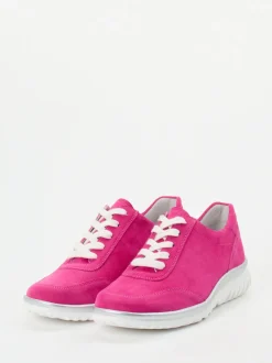 Semler – Komfort-Sneaker aus Veloursleder pink