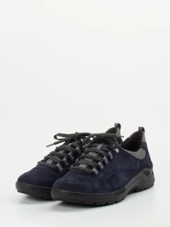 Semler – Komfort-Sneaker aus Veloursleder Dunkelblau