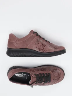 Semler – Komfort-Sneaker aus Stretchmaterial Altrosa