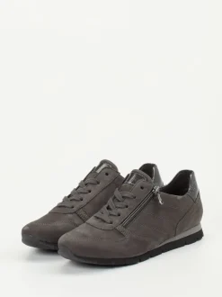 Semler – Komfort-Sneaker aus Nubukleder grau