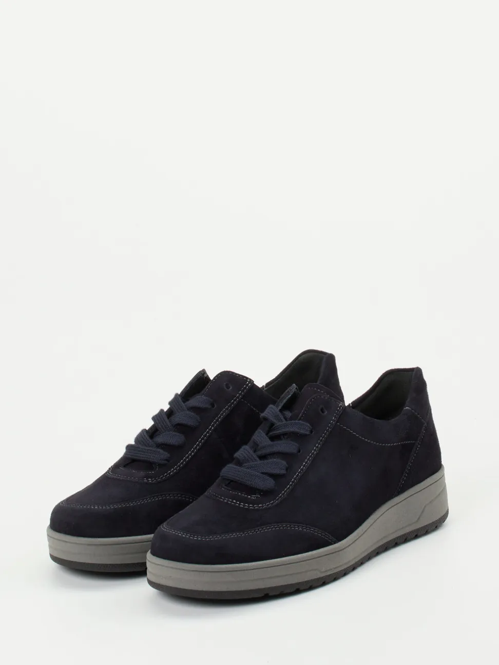 Semler – Komfort-Sneaker aus Veloursleder dunkelblau