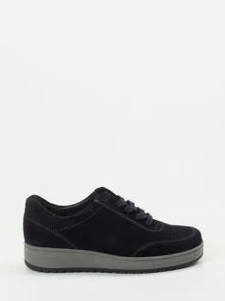 Semler – Komfort-Sneaker aus Veloursleder dunkelblau