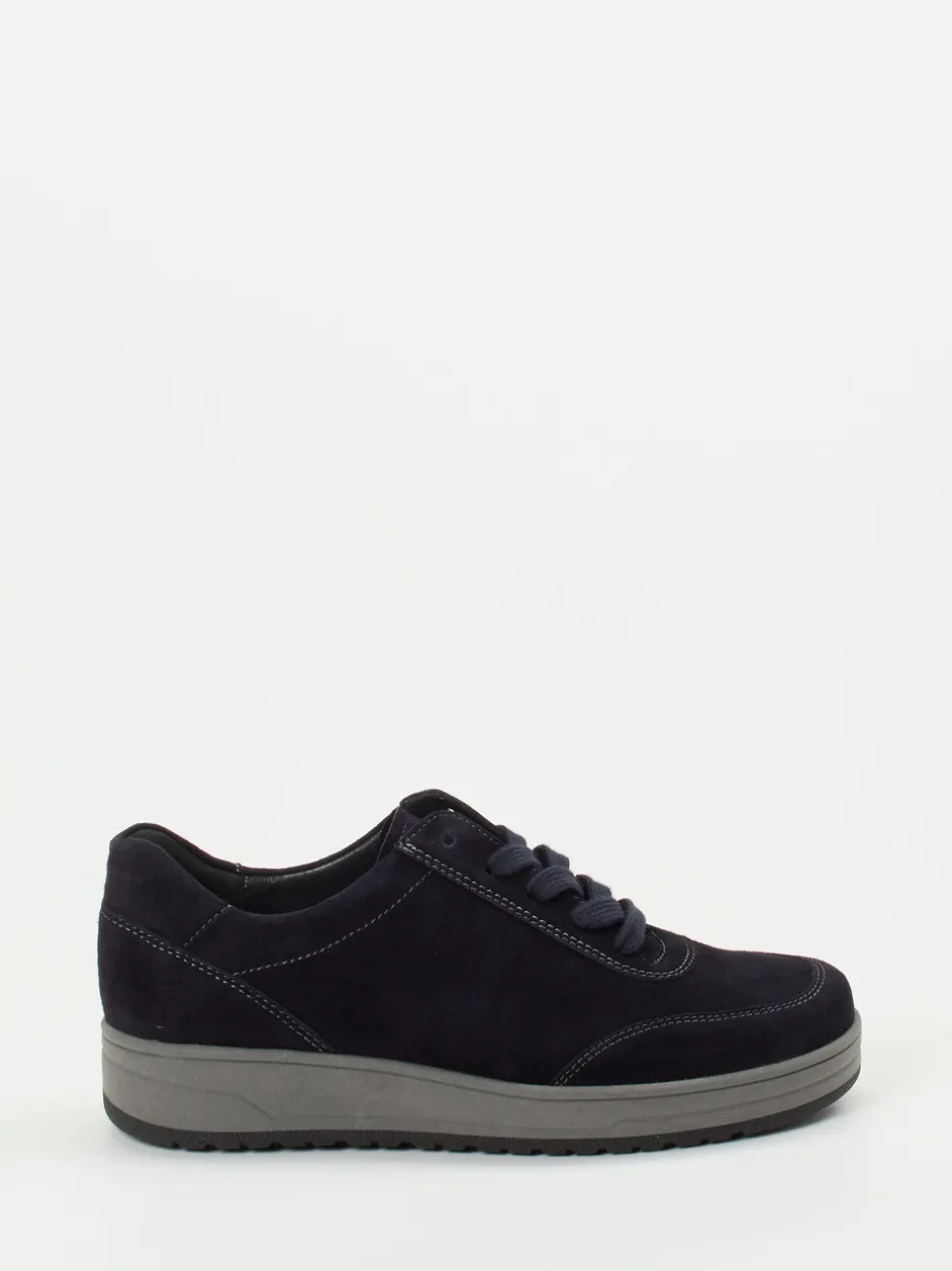 Semler – Komfort-Sneaker aus Veloursleder dunkelblau