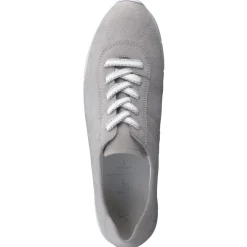 Semler – Komfort-Sneaker aus Veloursleder hellgrau