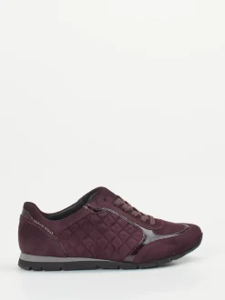 Semler – Komfort-Sneaker aus Veloursleder brombeer