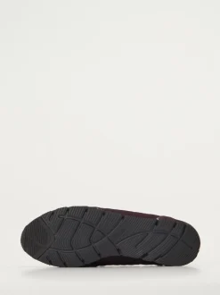 Semler – Komfort-Sneaker aus Veloursleder brombeer