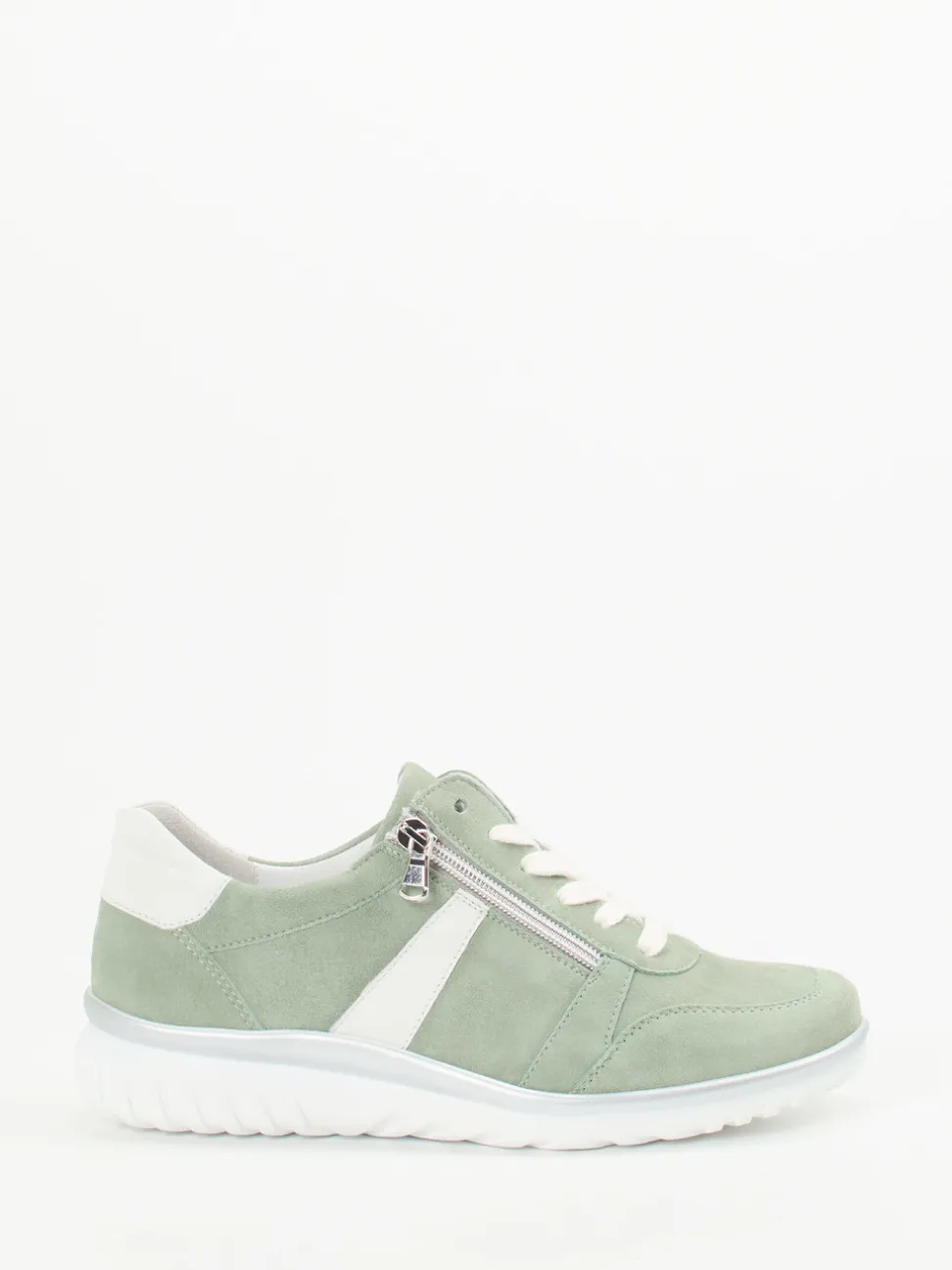 Semler – Komfort-Sneaker aus Veloursleder grün