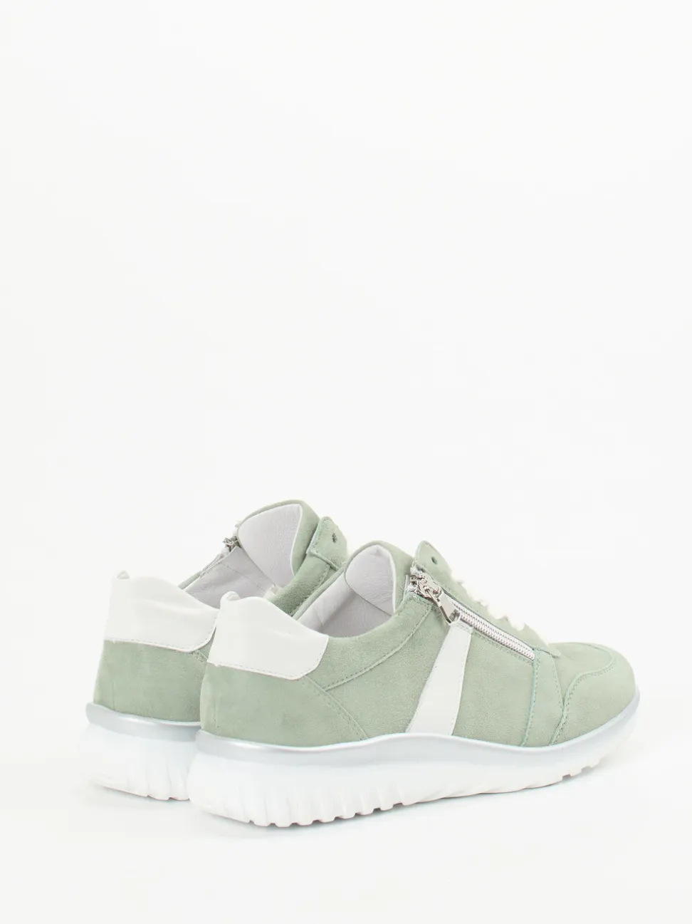 Semler – Komfort-Sneaker aus Veloursleder grün
