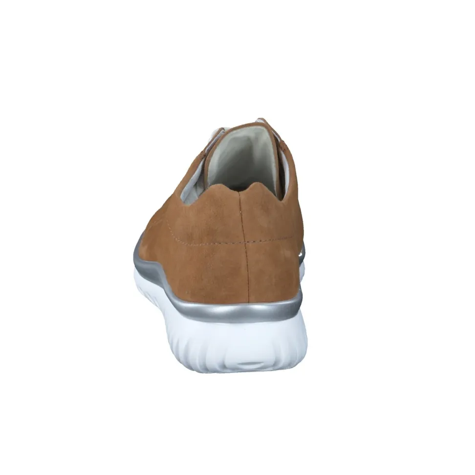 Semler – Komfort-Sneaker aus Veloursleder cognacbraun