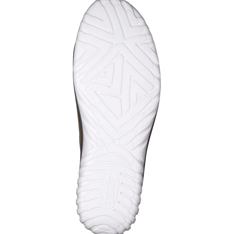 Semler – Komfort-Sneaker aus Veloursleder cognacbraun