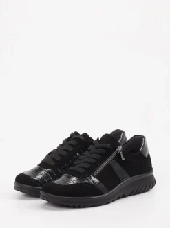 Semler – Komfort-Sneaker aus Leder Schwarz