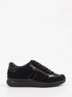 Semler – Komfort-Sneaker aus Leder Schwarz