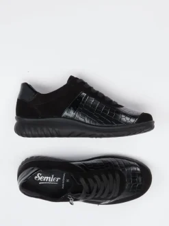 Semler – Komfort-Sneaker aus Leder Schwarz